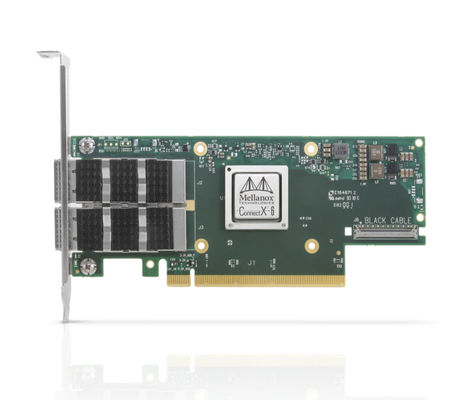 Mellanox MCX653106A-HDAT-Netzwerkadapterkarte mit Übertragungsrate von 10/100 Mbps