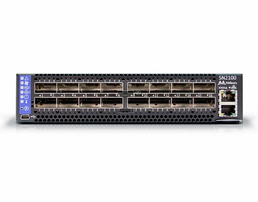 SN2100 100 GbE-Schalter 16x 100 GbE QSFP28-Schnellnetzwerke für Großunternehmen